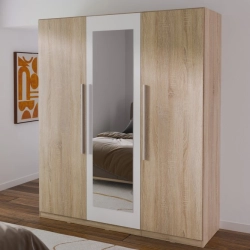 Szafa ubraniowa Dąb Sonoma z białym